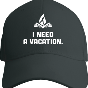 I Need A Vacation. Baseball Hat - Image 2