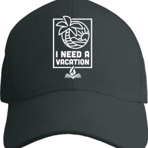 I Need A Vacation. Baseball Hat - Image 3